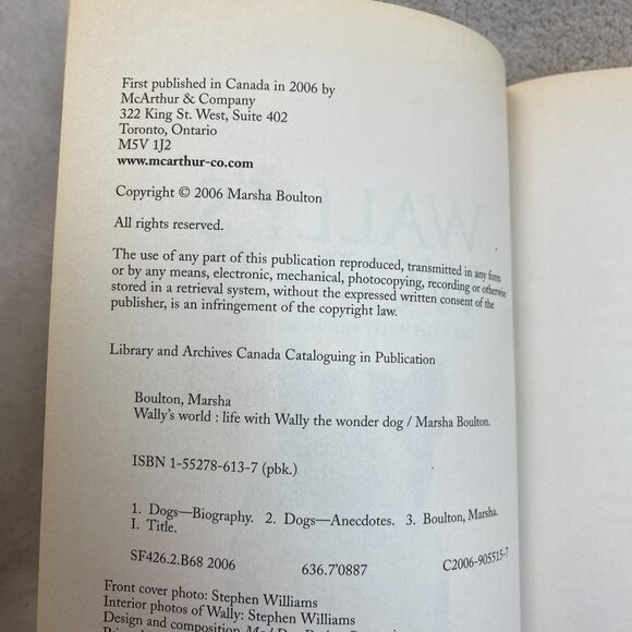 Wally's World : Life with Wally the Wonder Dog Marsha Boulton - Picture 4 of 5